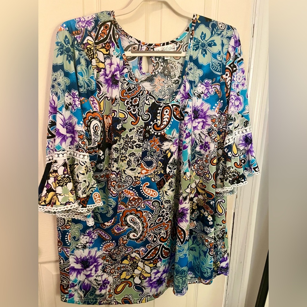 Floral Paisley Women's Top